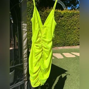 Tiger Mist- Neon Yellow Dress